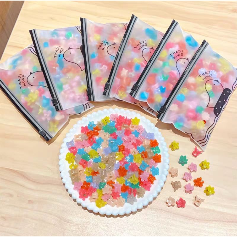 [100pcs] Jepit Rambut Anak Mini Karakter Set isi 100pcs Jepitan Poni Rambut Jepit Kutu Doff Baby Hair Clips