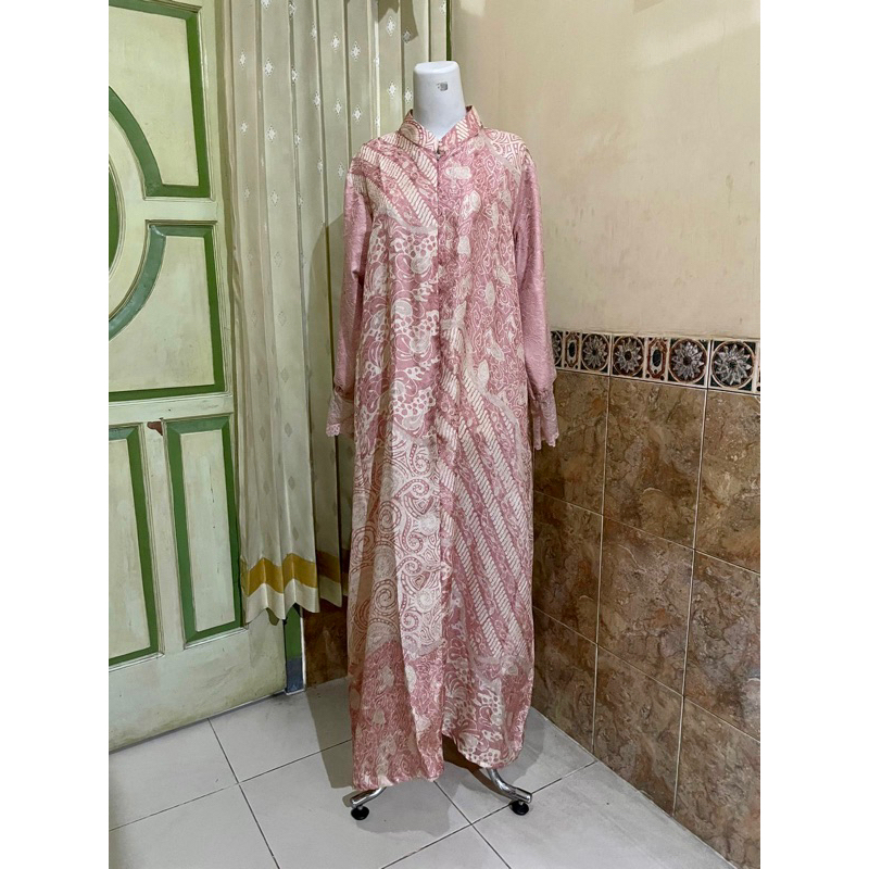 alenka dress panjang BUSUI VISCOSE chantili brukat