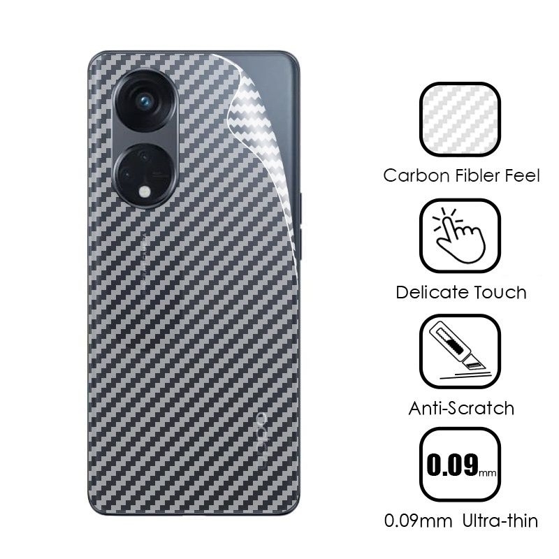 carbon fiber back screen guard antigores BELAKANG Oppo areno 8t 4g 5g