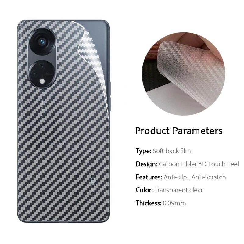 carbon fiber back screen guard antigores BELAKANG Oppo areno 8t 4g 5g