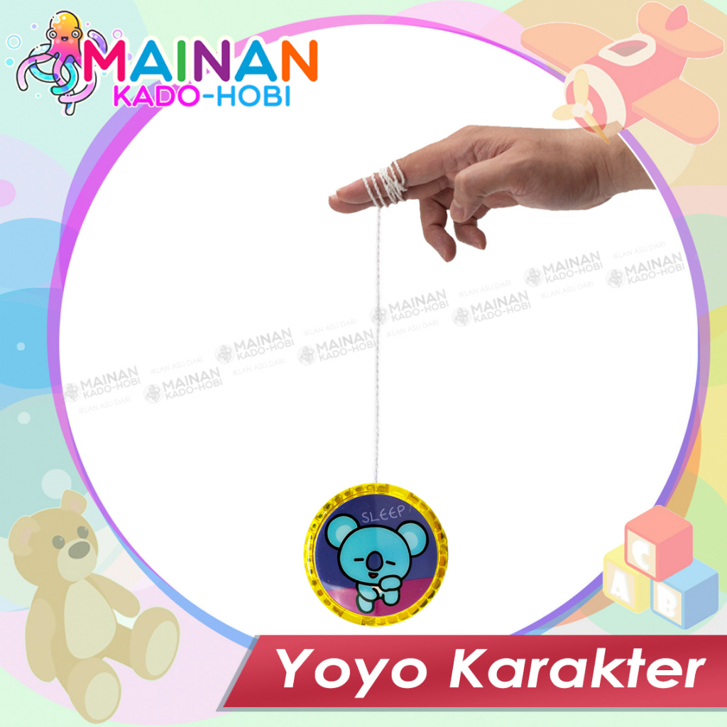 MAINAN ANAK VIRAL YOYO LAMPU LED KARAKTER BTS