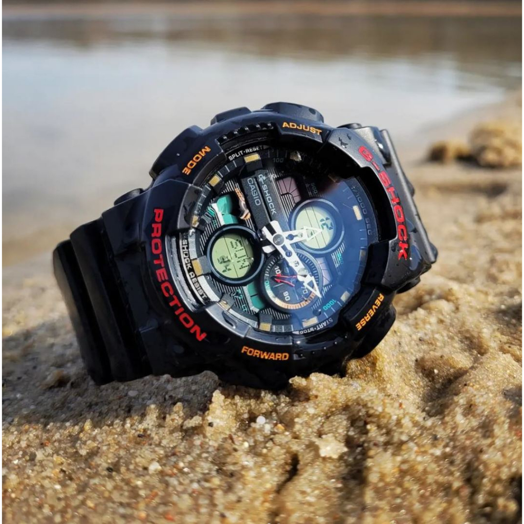 Casio G-Shock GA140 GA-140 Japan Quartz Movement Dual Time Display 200M Water Resistant