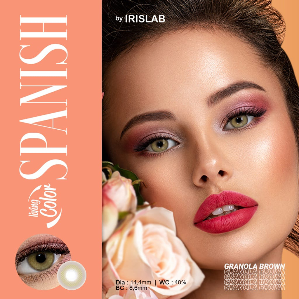 SOFTLENS SPANISH MINUS -3.25 SD -6.00 FREE LENSCASE DIA 14.4MM - BY IRISLAB