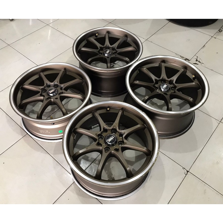 Velg Mobil Bekas Ring 16 HIROSHIMA R16 Lebar 7-8,5 Lubang 4 ET 35-42