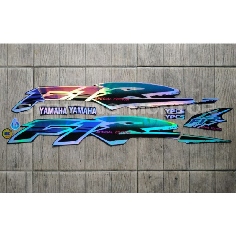 Lis Striping Sticker Yamaha F1z Tahun 1996 Hitam Hologram