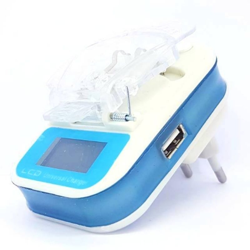 Desktop Baterai Hp Dekstop LED Usb Charger Batre Universal Travel Charger