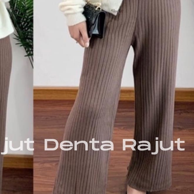 CELANA KULOT RAJUT KNIT KIYORA PREMIUM LONG PANTS