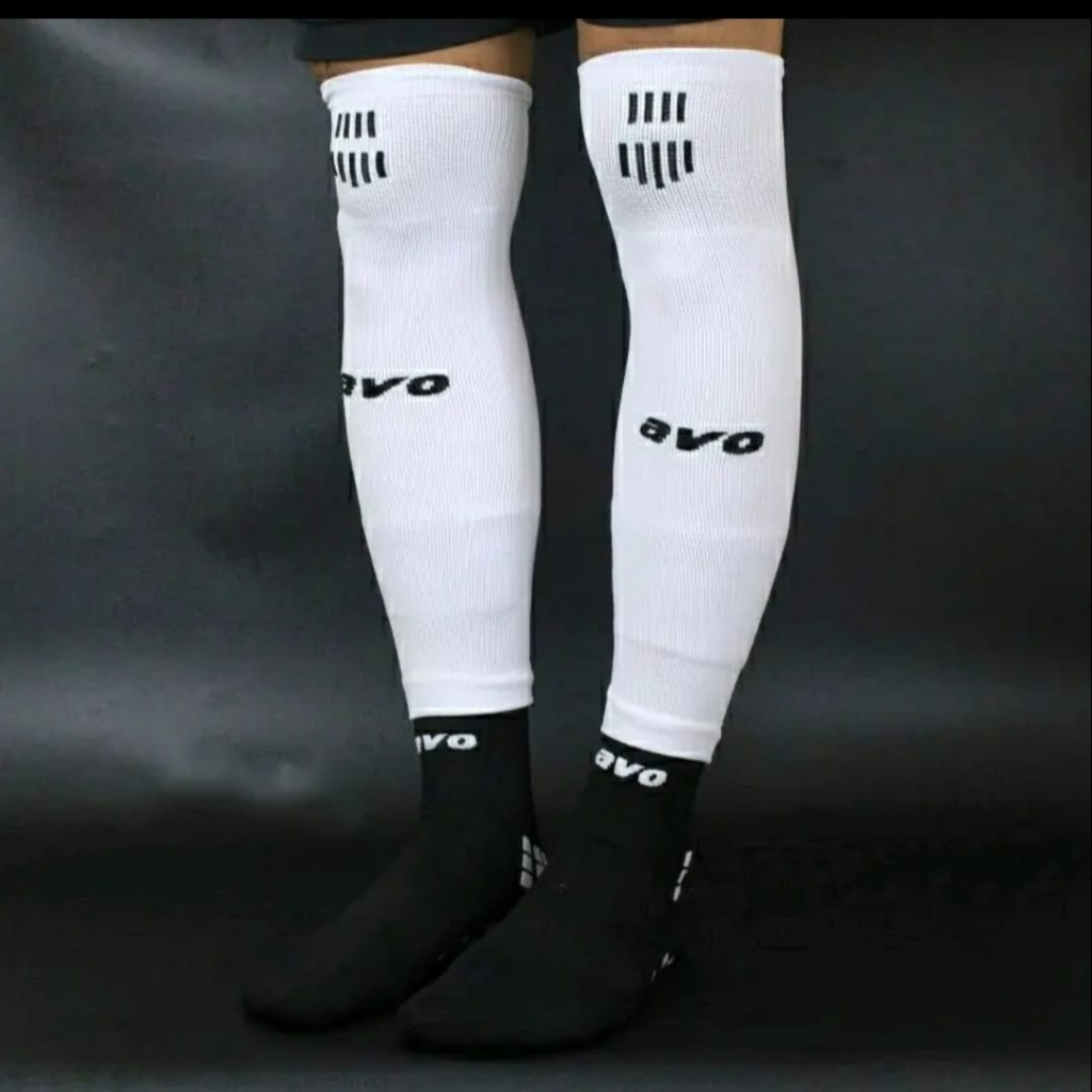 PAKET KAOS KAKI FUTSAL PENDEK ANTISLIP WARNA HITAM & KAOS KAKI SAMBUNG WARNA  PUTIH AVO ORIGINAL