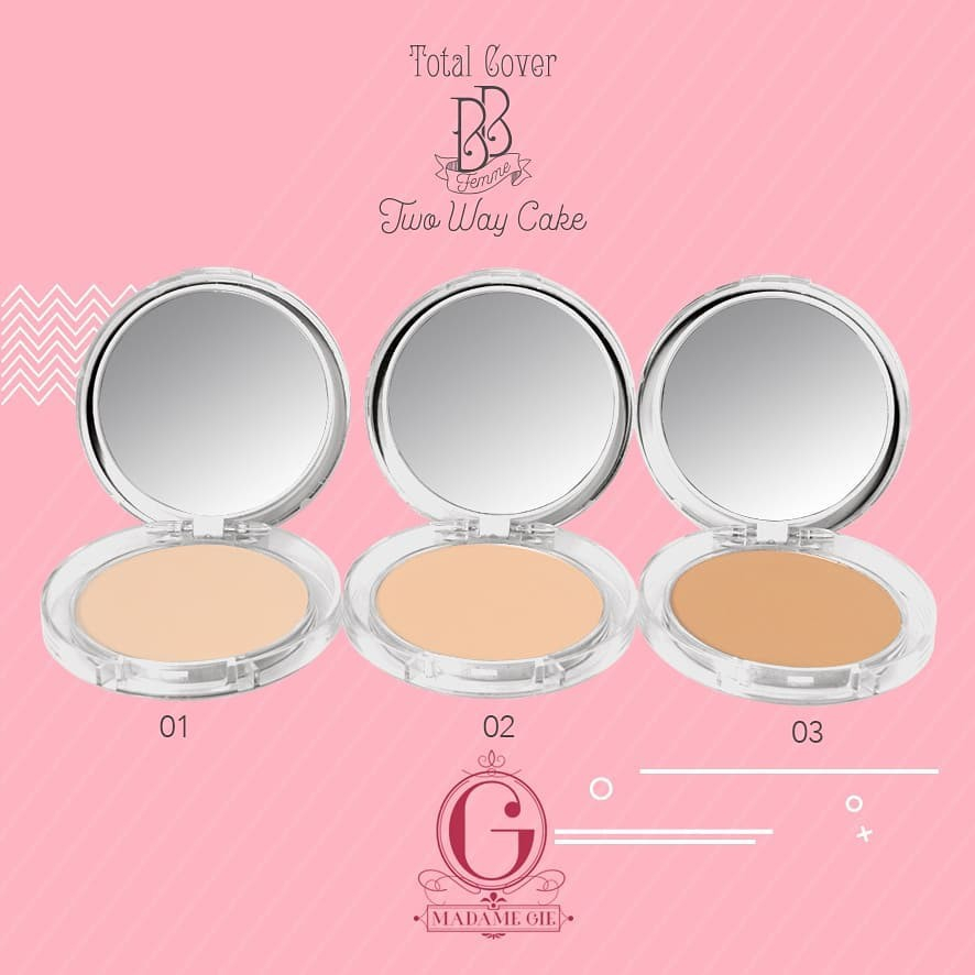 Madame Gie Total Cover BB Two Way Cake bedak padat 9,5 gr