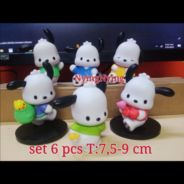 

Unik Mainan Figure Pochacco/Topper Cake Set Isi 6 Termurah Limited