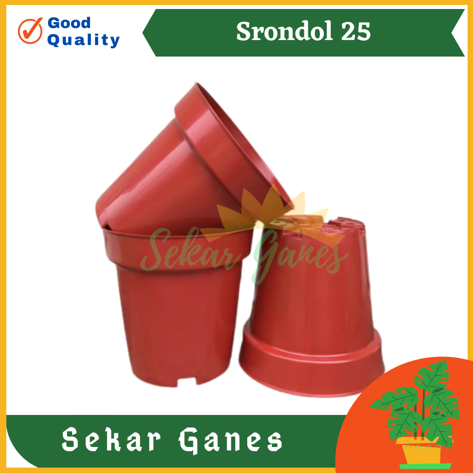 Pot Tinggi Srondol 25 Bata Coklat Terracota - Pot Tinggi Usa Eiffel Effiel 18 20 25 Pot Tinggi 15 18 20 30 35 40 50 Cm pot bunga plastik pot tanaman Pot Bibit Besar Mini Kecil Pot Srondol 15