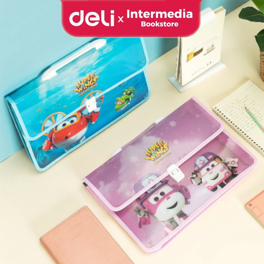 

Deli EB41202 Super Wings File Bag 0.6MM bahan PP FC 2 warna