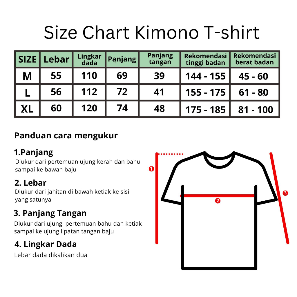 Kaos Polos Oversized Tshirt Kimono With Highslit Katun Combed 24s Premium