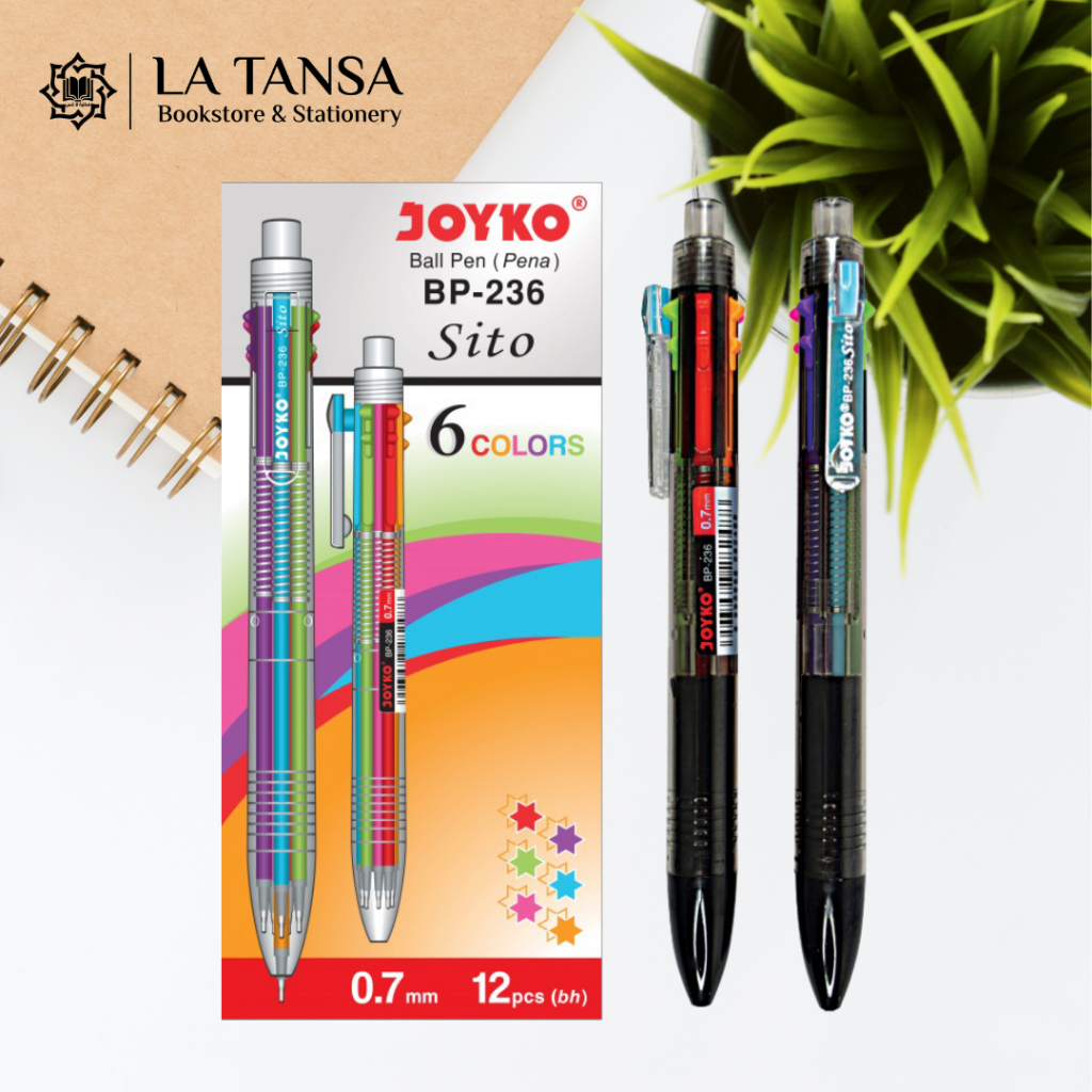 

PEN BALL JOYKO SITO 6 WARNA BP-236