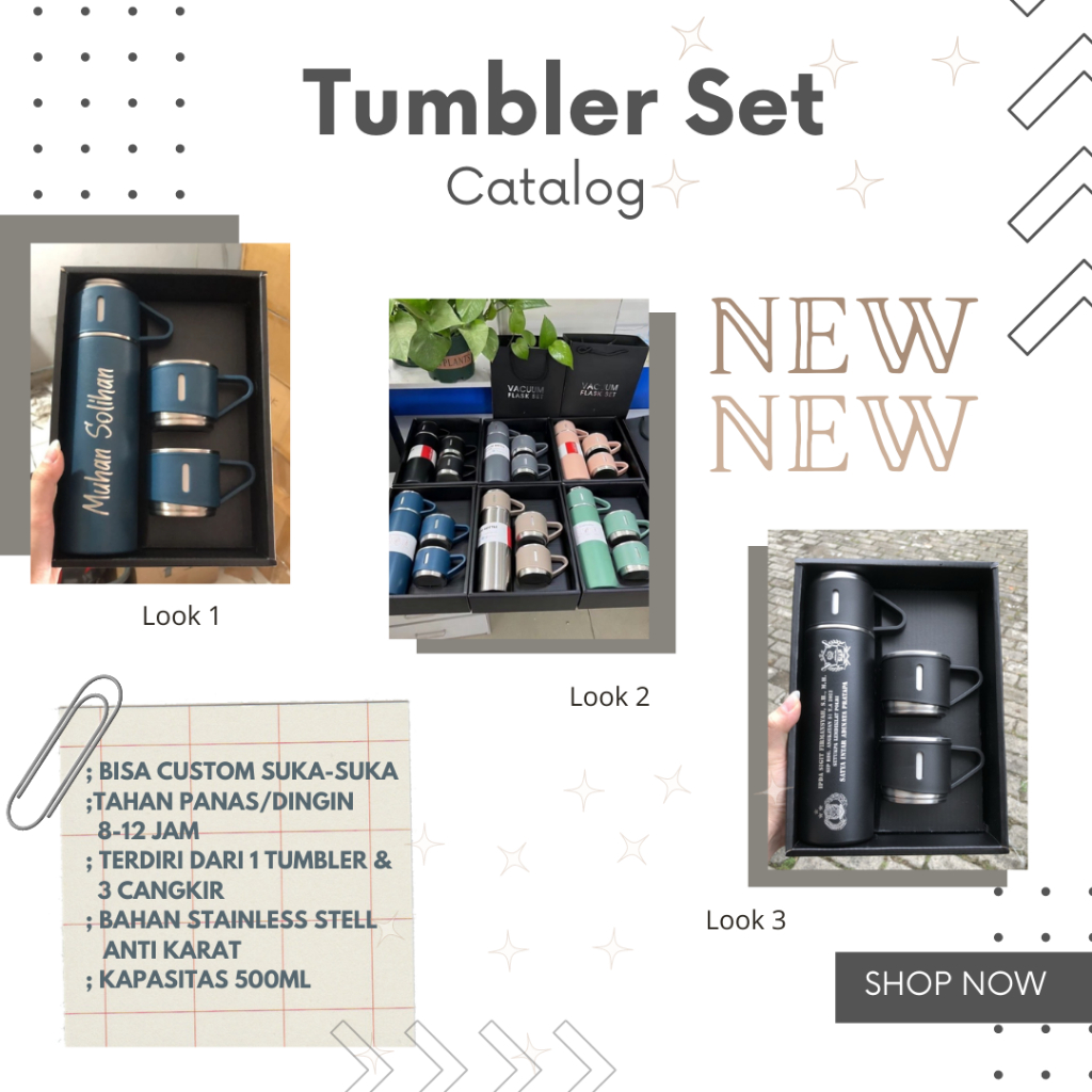 Tumbler Sultan Custom Desain Kado Hadiah Grafir Nama dan Logo