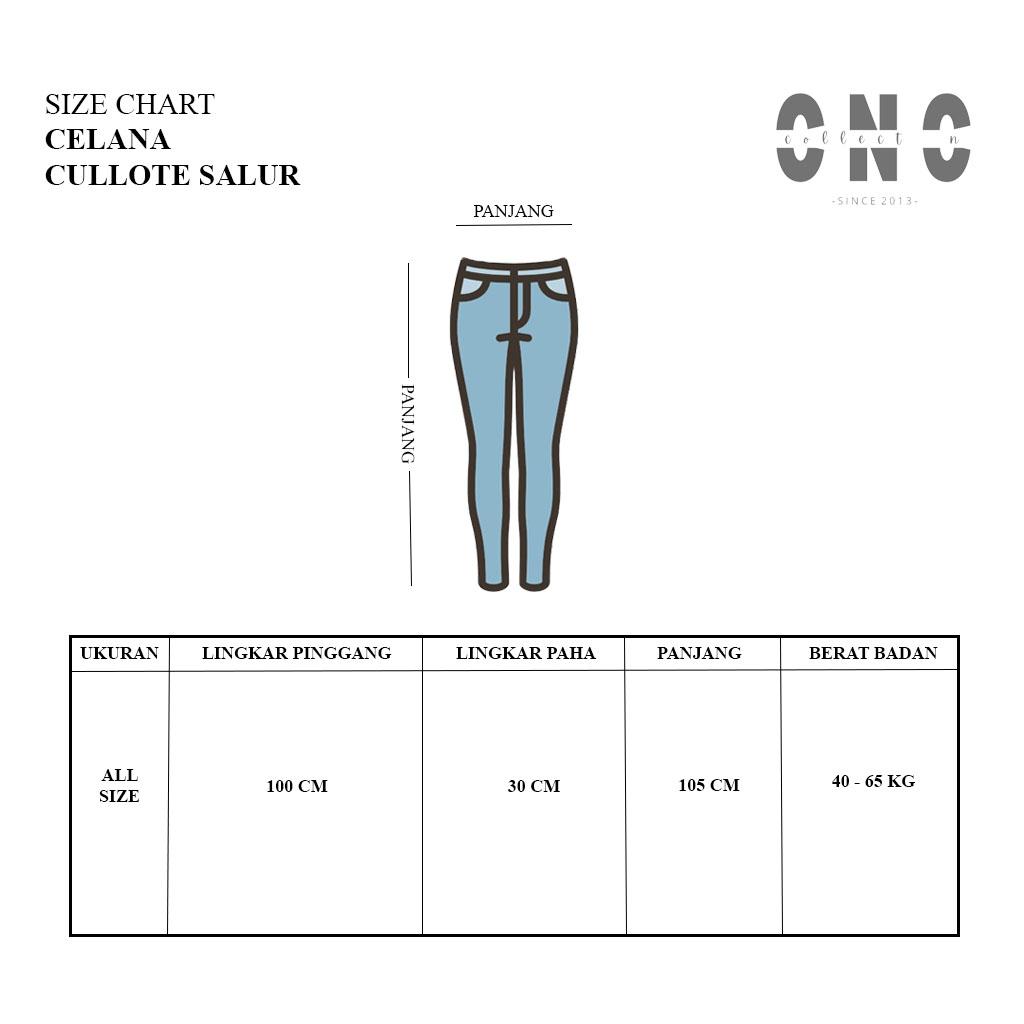 Celana Kulot Salur | Cullote Pants Wanita