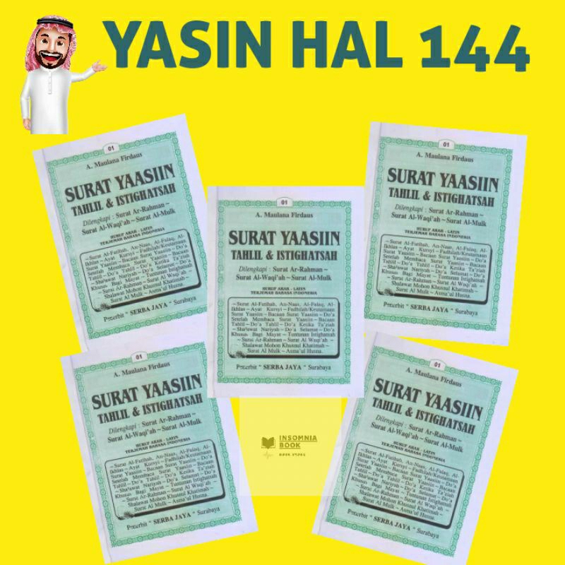 Blangko yasin 144 halaman tanpa cover