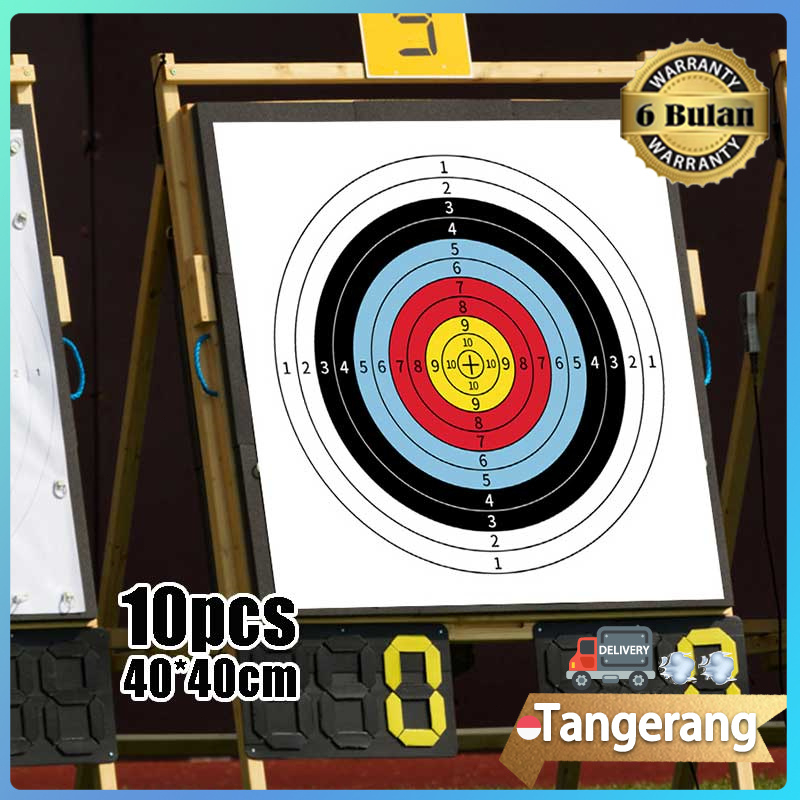 10pcs Face Target 40 X 40 cm Target Panahan Bantalan Target Panahan Bantalan Target Seri Panahan
