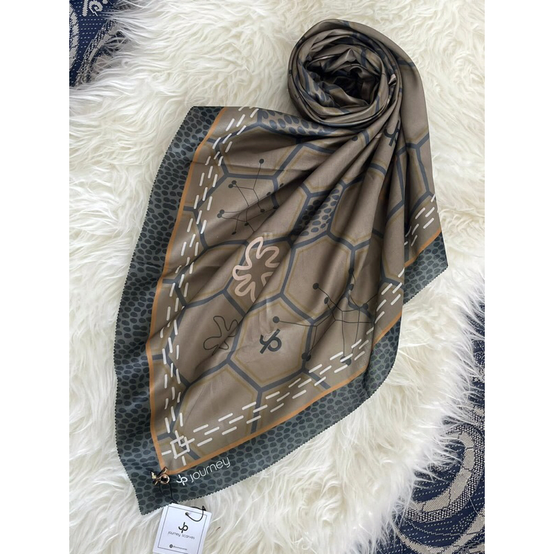 HIJAB JOURNEY PREMIUM | JOURNEY SCARVES ORIGINAL HIJAB SEGIEMPAT PREMIUM