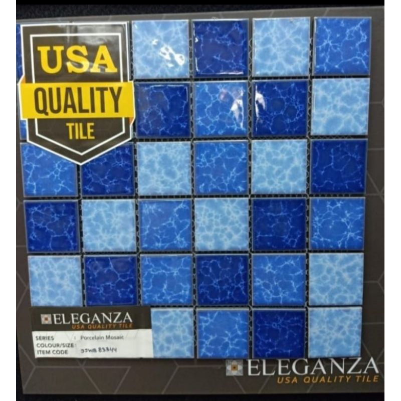 keramik mozaik kolam renang ukuran 5cm eleganza JJWB83344
