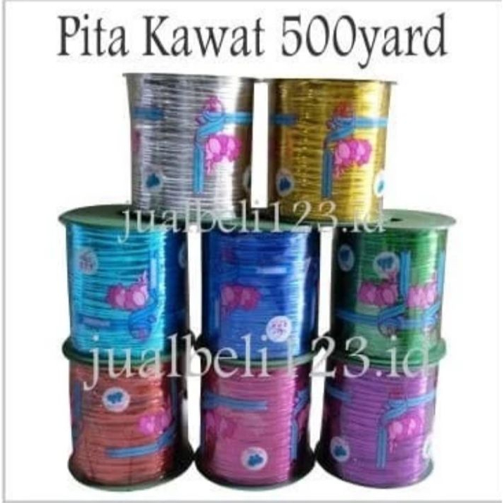 

Pita Kawat Souvenir Pita Kawat Metalik Kawat Pita Souvenir isi 500 Yard