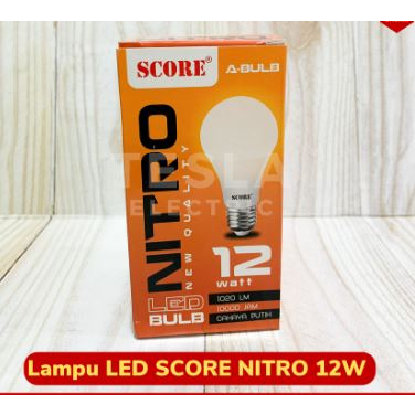 SCORE NITRO Lampu LED Bohlam Bulb Nitro 5W 7W 9W 12W 15W 18W LED Bulat Hemat Murah Putih Terang Bolham Bergaransi 5 Watt 7 Watt 9 Watt 12 Watt 15 Watt 18 Watt Termurah Terlaris