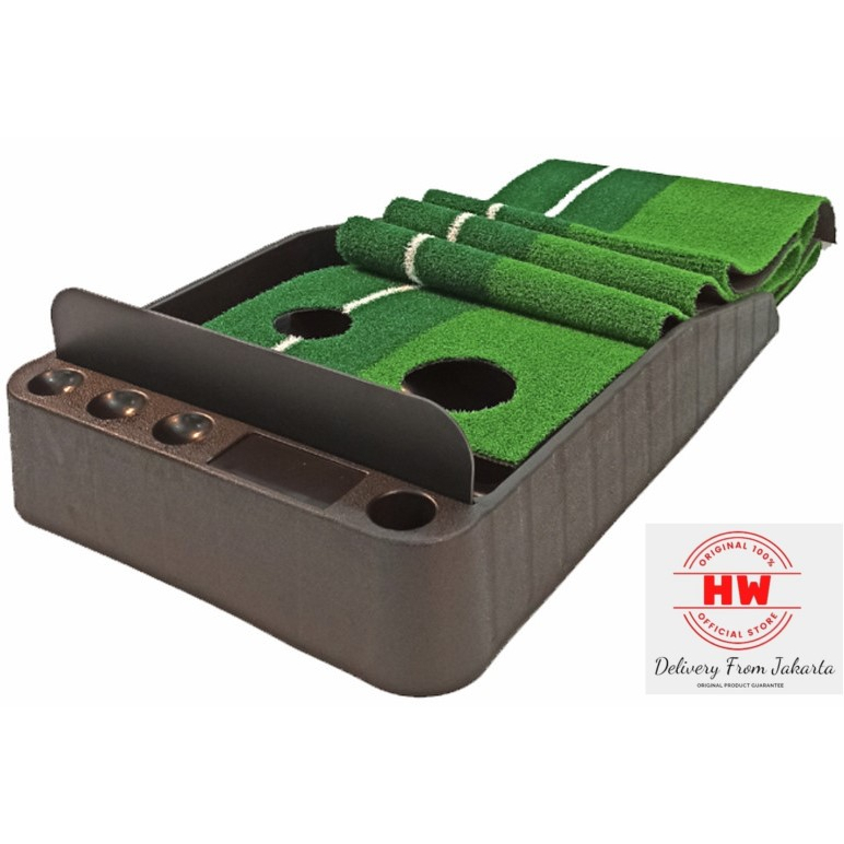 Golf Putting Mat 3 Meter Putting Trainer 3M Automatic Ball Return