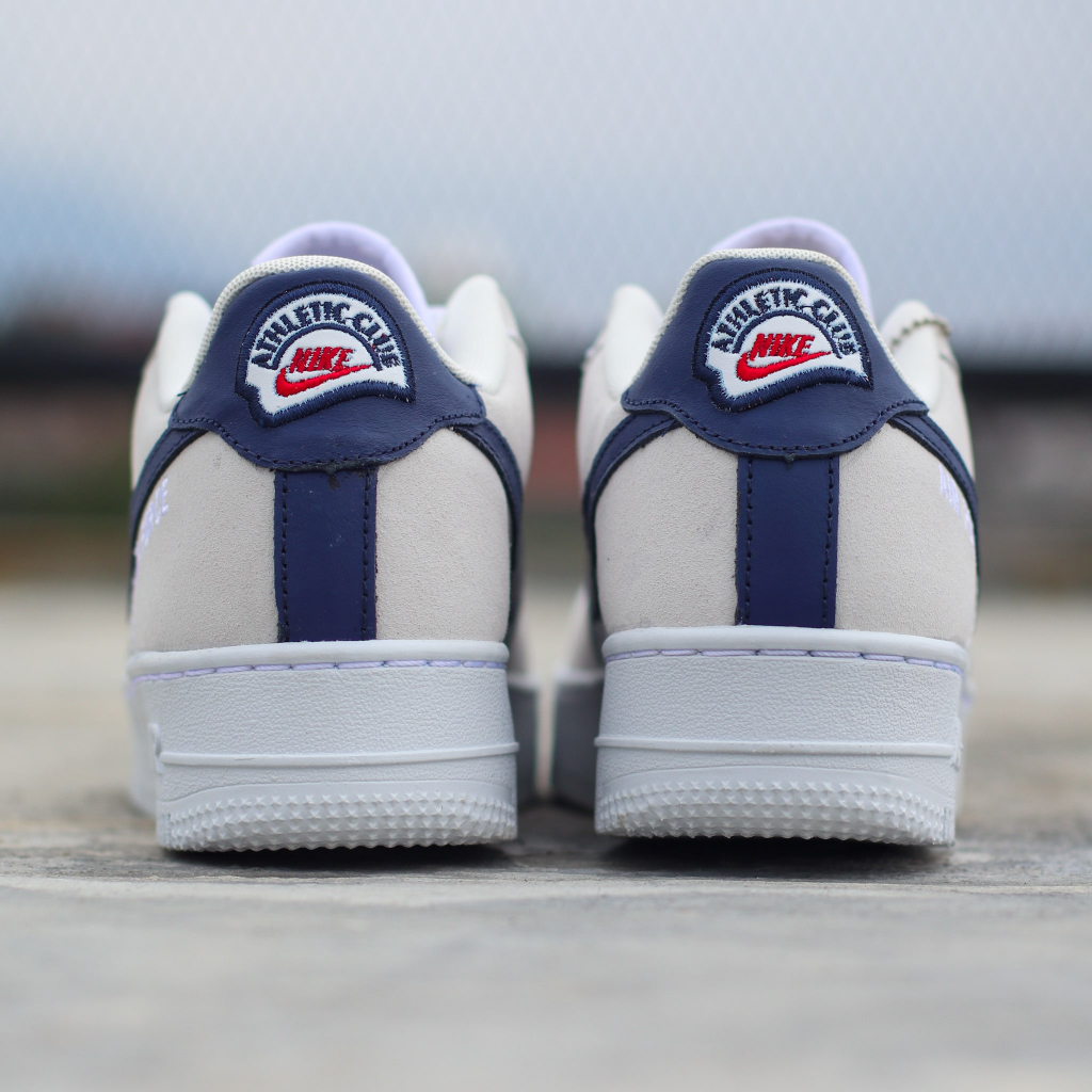 AF-1 LOW ATHLTC CLUB WHITE GREY NAVY TERBARU