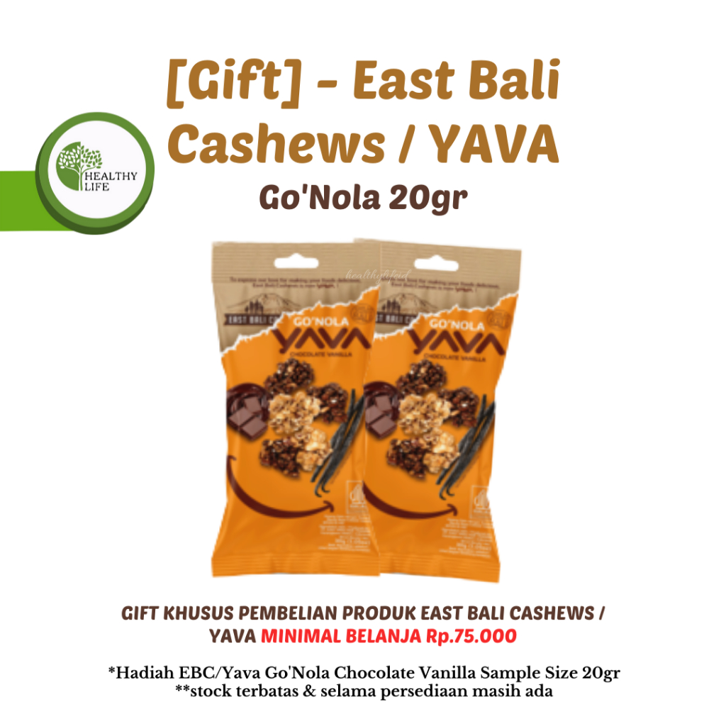 [Gift] East Bali Cashews - Yava - Go'Nola Chocolate Vanilla 20gr