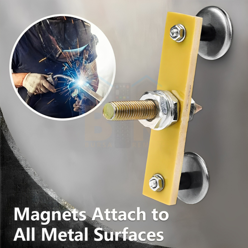 Tang Stang Las Magnet Ground Welding Clamp Klem Kabel Tang Travo Strong Suction Magnetic Copper Connector Headground Tools Stang Masa