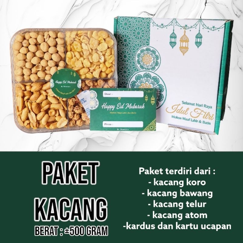 paket cemilan lebaran hampers idul fitri parcel ramadhan hampers lebaran hantaran lebaran kacang bawang kacang telor