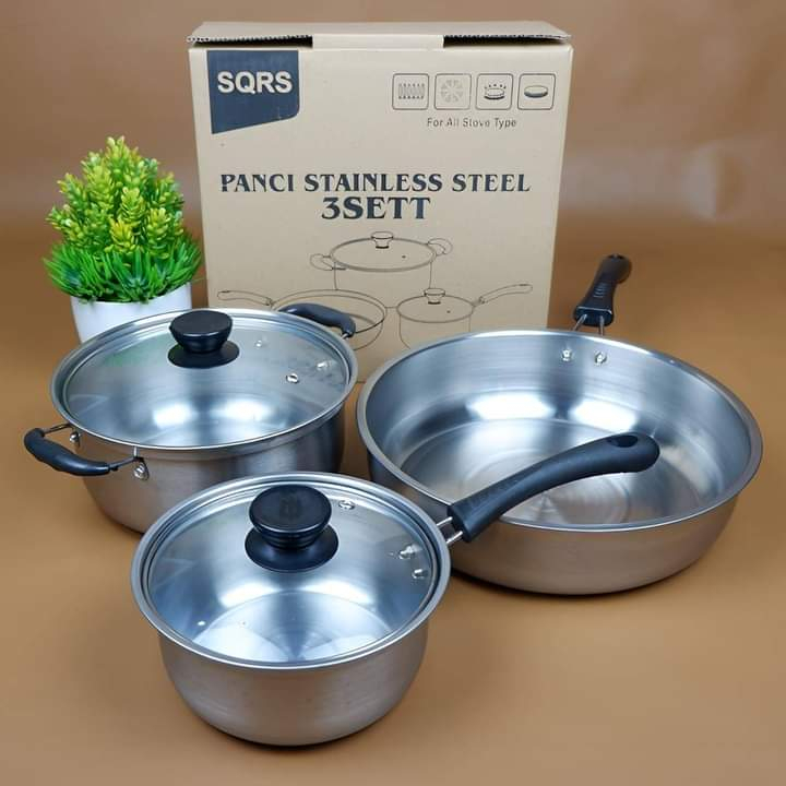 PANCI SQRS STAINLESS Set 3 in 1