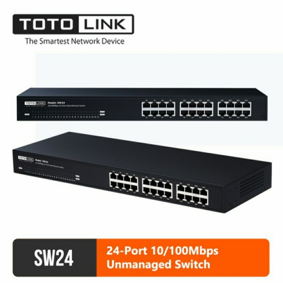 TOTOLINK SW24 24 Port 10/100Mbps Unmanaged Switch