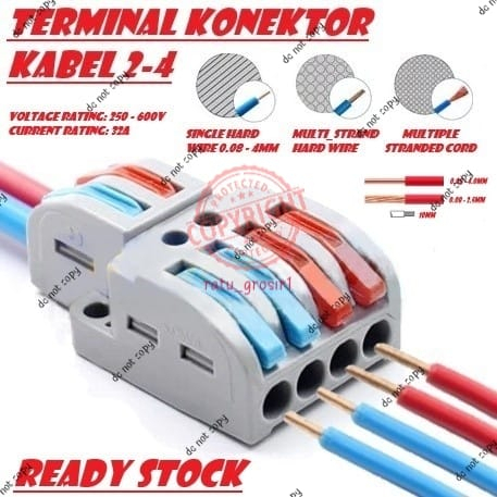 Terminal Konektor Kabel Cabang Input 2 Kabel Output 4 / Output 6