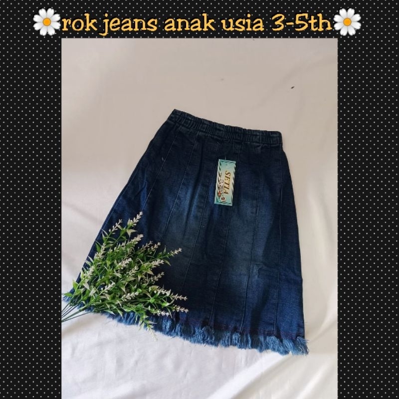 ROK JEANS ANAK USIA 3-5TH PREMIUM #ROK ANAK TERBARU