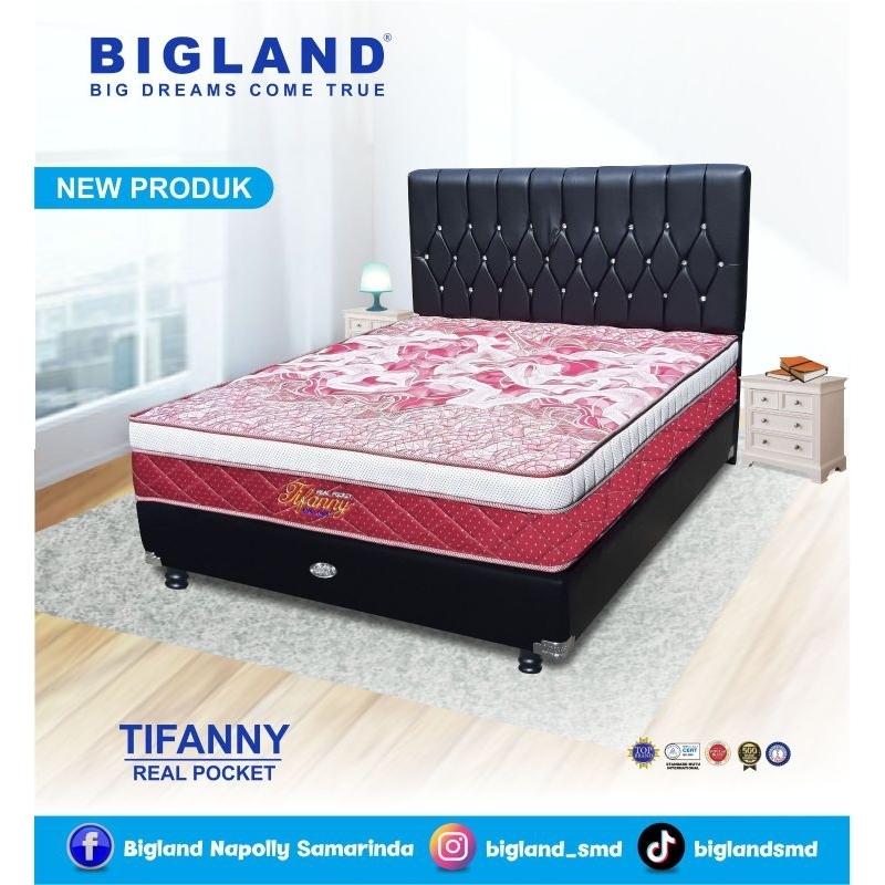 BIGLAND SPRINGBED SET NEW TIFFANY REAL POCKET T32CM 160X200/180X200