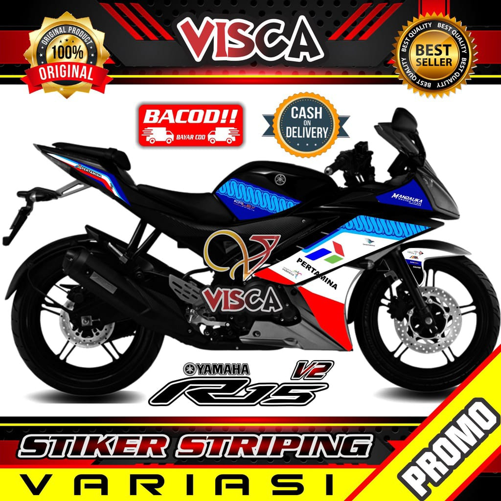 Striping Lis R15 V2 Stiker Lis Yamaha R15 V2 Stiker Motor R15 Lama Mandalika