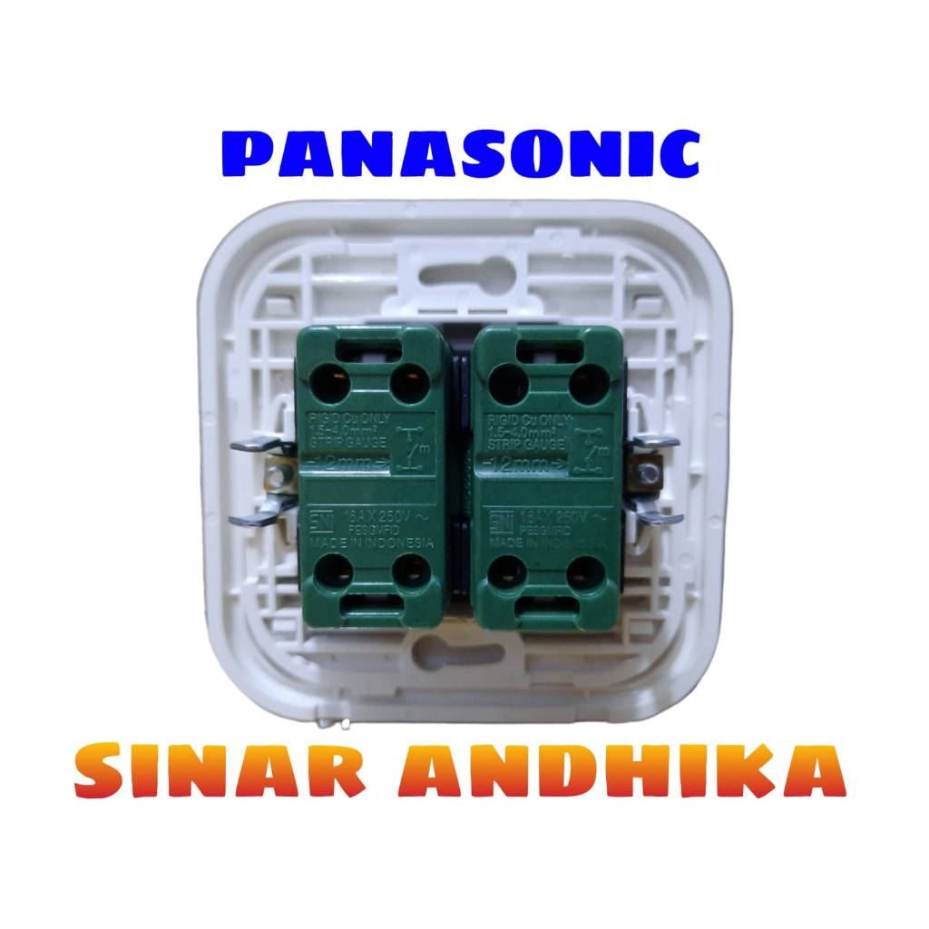 SAKLAR SERI KECIL PUTIH PANASONIC WEJ 78029+WEJ 5531