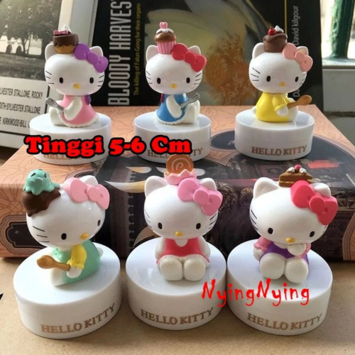 

Jual Hello Kitty Cake Box Figure Set 6 Mainan Pajangan Miniatur HiasanMurah Limited