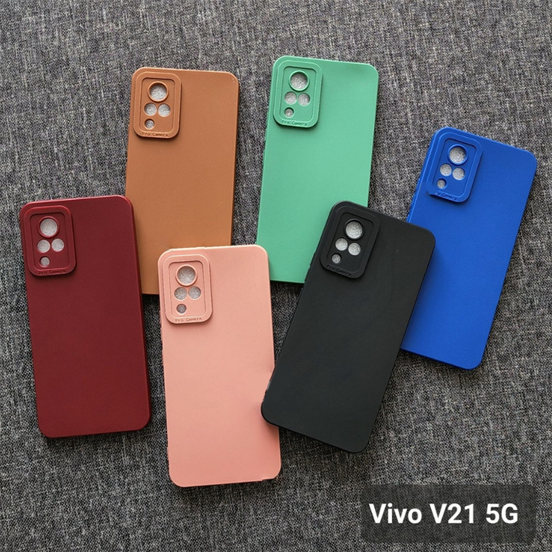 Softcase VIVO V21 VIVO V21 4G VIVO V21 5G VIVO V21E VIVO V25 5G VIVO V25E Case 3D Pro Camera Gel Silika Casing