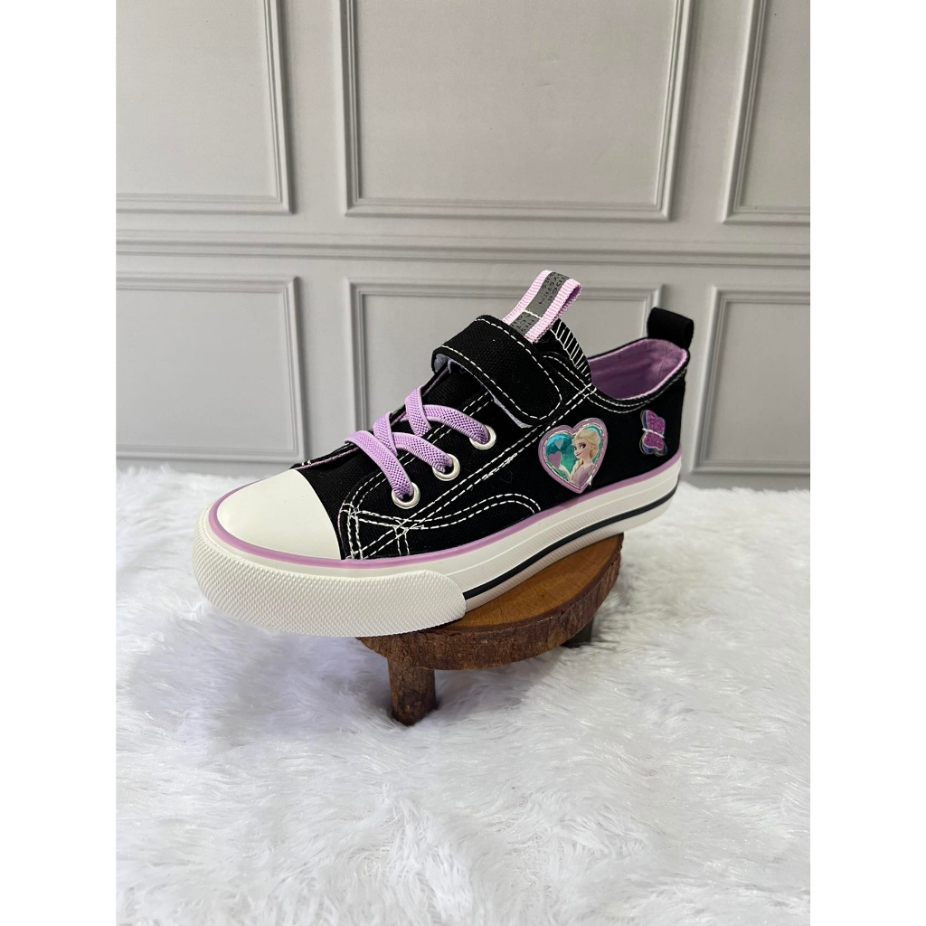 J065 IMPORT Sepatu Anak Import Kids Sneakers Sekolah Anak Perempuan Karakter Frozen Elsa Size 25-37