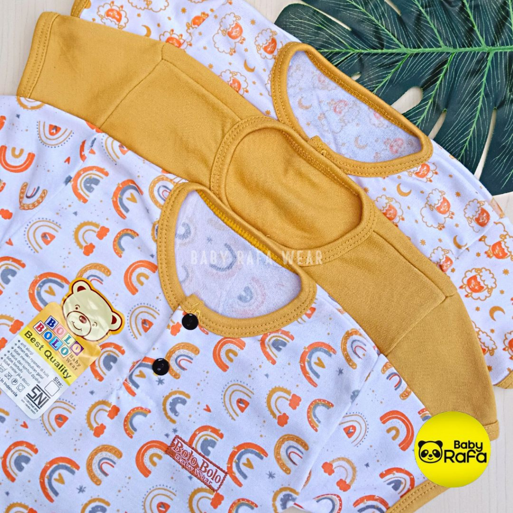 Serian Mustard - 3 pcs Jumper Bayi MUSTARD SERIES 0 sd 6 Bulan merk SNI Bolo - Bolo / Baju Bayi JUMPER Serian Mustard