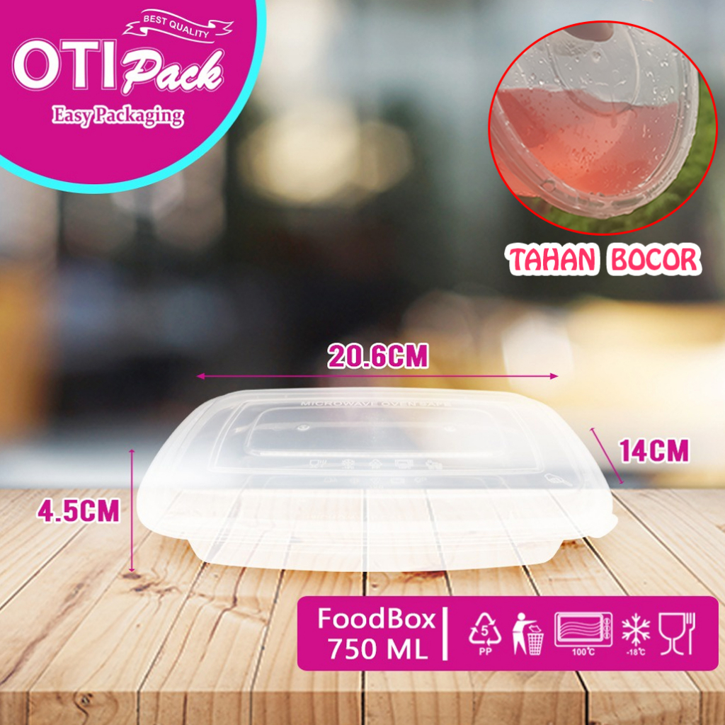 Thinwall 750ML/ Kotak Makan  Platik/Food Container OTM750