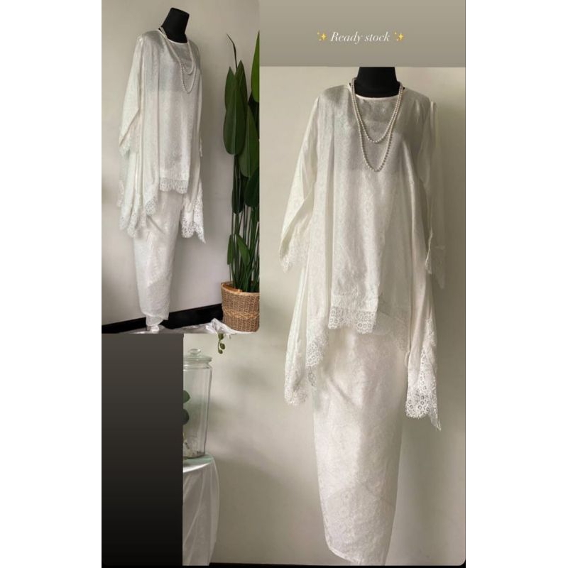 blus sarah viscose polos with lace setelan rok lilit