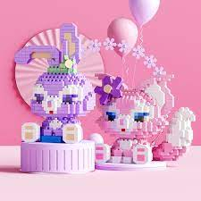 SS Mainan Balok Susun Disney LinaBell Mainan Anak Mainan Edukasi DIY 3DPuzzle Nano Block