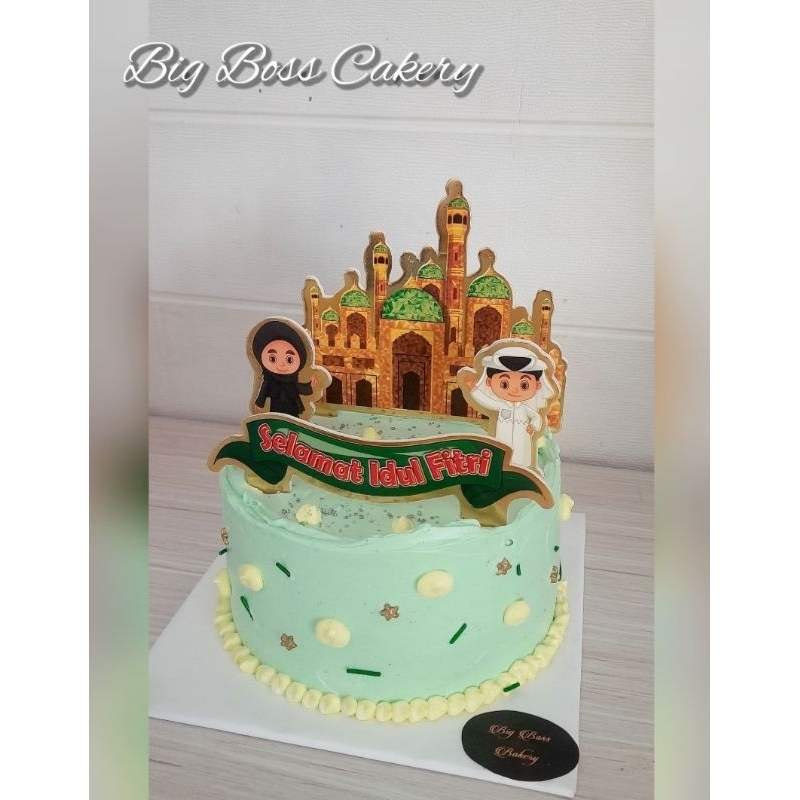 

IDUL FITRI LEBARAN SPECIAL CAKE WITH TOPPER
