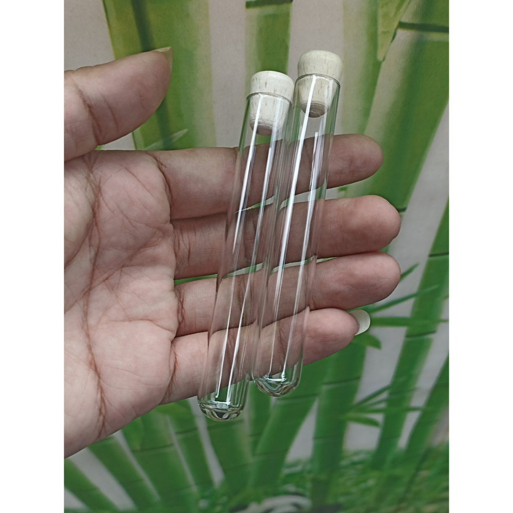 Test Tube 15*100mm 10 ML Tutup Kayu / Souvenir / Craft / Tabung Reaksi