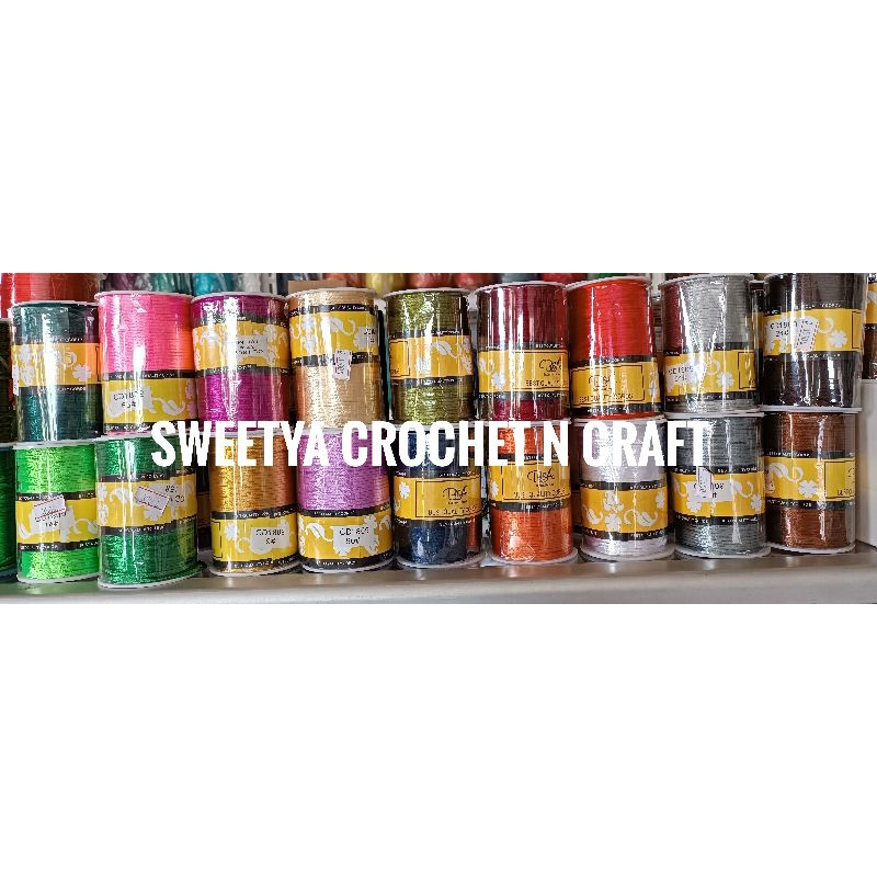 Benang Satin / Tali Cina ukuran 2 mm