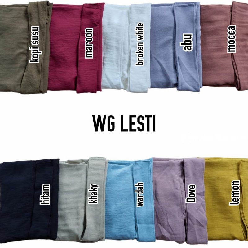 WG LESTY // Met Lesty // cringkel import // Hijab instan