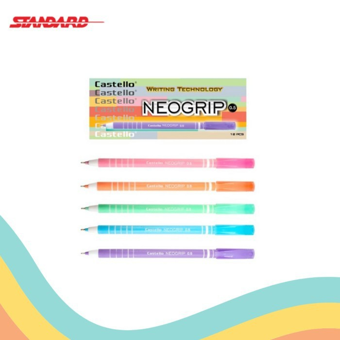 

Standard Bolpen Castello Neogrip 0.5mm